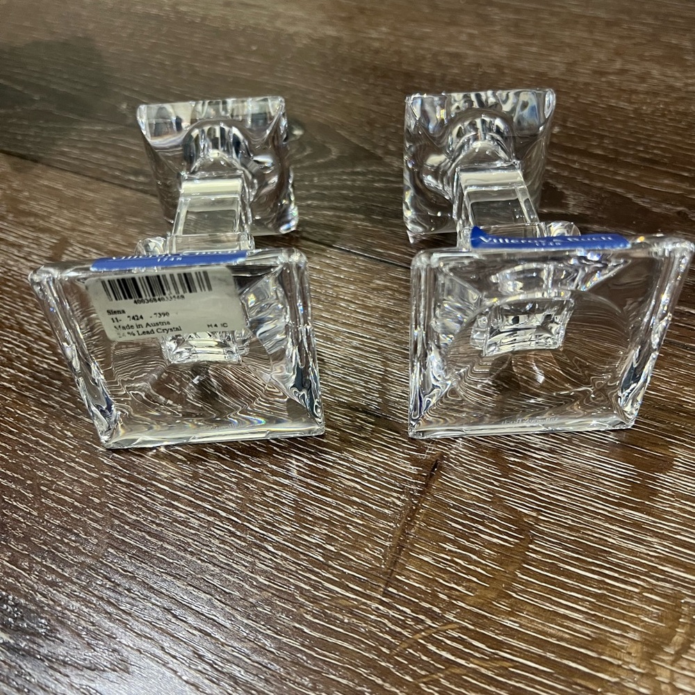 Villeroy & Boch Crystal Candle Holders - Picture 7 of 12